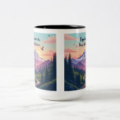 Mug "Explore the Beauty of Nature" ツートーンマグカップ (中央)