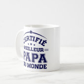 Mug Fête des Pères - Meilleur Papa du Monde コーヒーマグカップ (正面左)