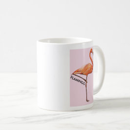 Mug flamant rose コーヒーマグカップ