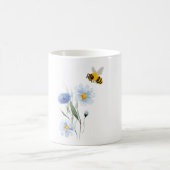 mug fleur bleu コーヒーマグカップ (中央)