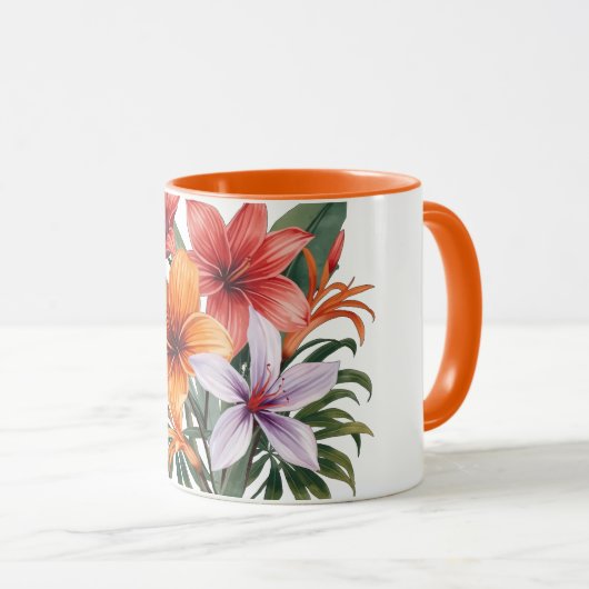 Mug Fleurs exotiques マグカップ (正面右)