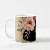 Mug Flora Mystica – Élégance florale pour vos paus コーヒーマグカップ (左)