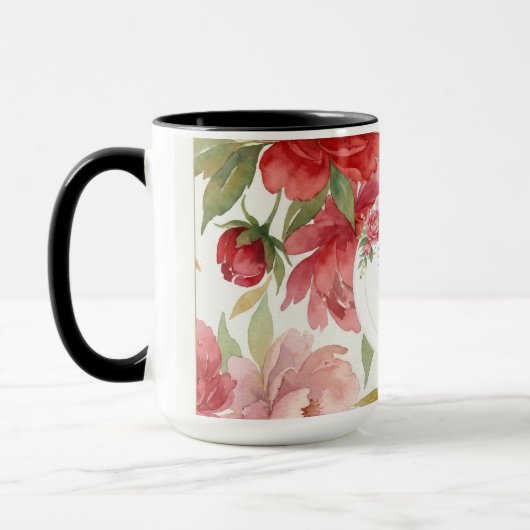 Mug floral Petit mot doux マグカップ (左)
