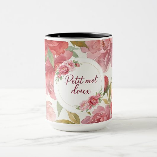 Mug floral Petit mot doux マグカップ (中央)