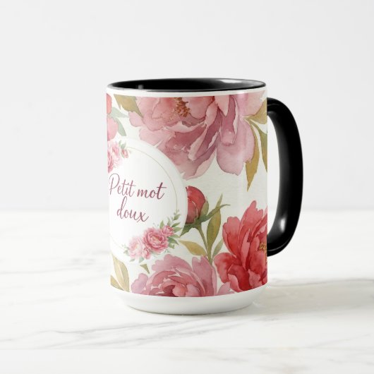 Mug floral Petit mot doux マグカップ (正面右)