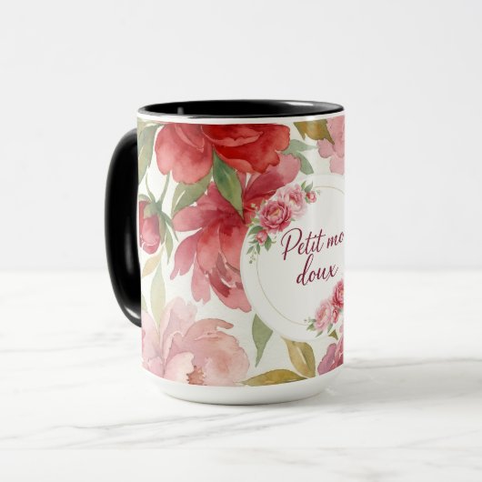 Mug floral Petit mot doux マグカップ (正面左)