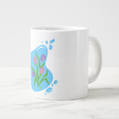 Mug flower design  ジャンボコーヒーマグカップ (正面右)