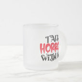 Mug for Creepy Conversations & Cozy Screams フロストグラスマグカップ (正面右)