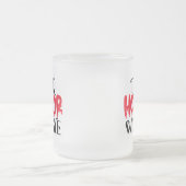 Mug for Creepy Conversations & Cozy Screams フロストグラスマグカップ (中央)