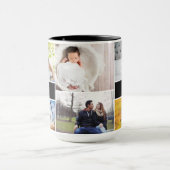 Mug for Grandpa familyフォトコラージュパーソナライズされた マグカップ (中央)