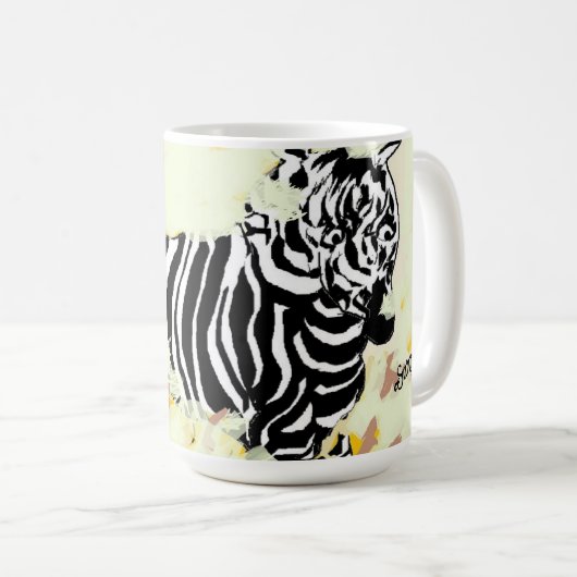 Mug : Freedom Of The Zebra  コーヒーマグカップ (正面右)