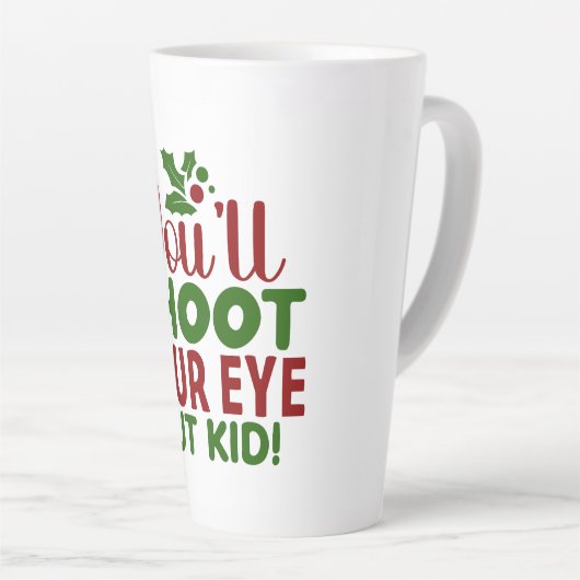 Mug-Funny Christmas Quote カフェラテマグ (右アングル)