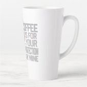 Mug Funny Coffee Is For Your Protection not mine カフェラテマグ (右)