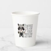 Mug Funny Coffee Is For Your Protection not mine 紙コップ (正面)