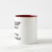 Mug – Funny Coffee Lover’s Cup for Caffeine Addict ツートーンマグカップ (中央)