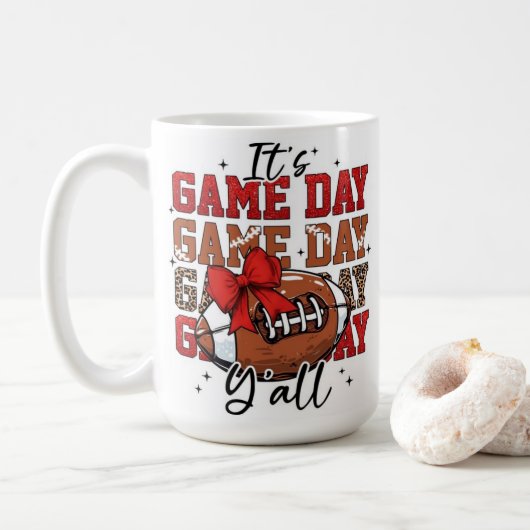 Mug game day, futbol americano コーヒーマグカップ (ドーナツ)