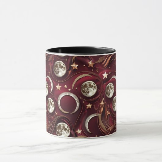 Mug - Garnet Red Celestial Moon マグカップ (中央)