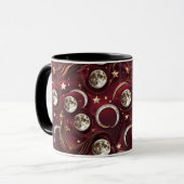 Mug - Garnet Red Celestial Moon マグカップ (正面左)