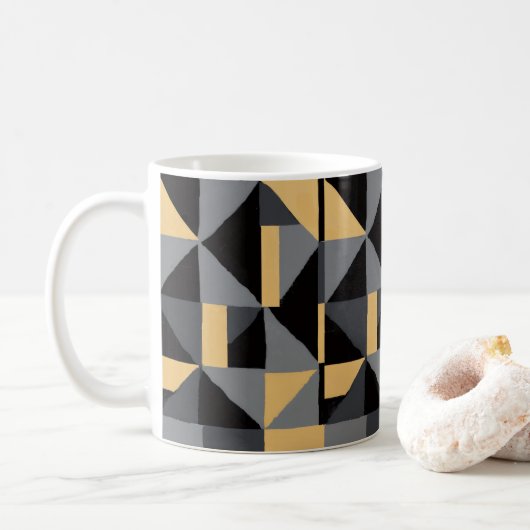 Mug Géométrique Moderne – Style Artisanal コーヒーマグカップ (ドーナツ)