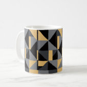 Mug Géométrique Moderne – Style Artisanal コーヒーマグカップ (正面左)