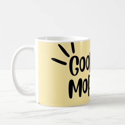 mug GoOd MoRnInG コーヒーマグカップ (左)
