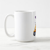 Mug Grand-mère Sorcière Stylée en Chibi sur Scoote コーヒーマグカップ (左)