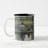 Mug Grandpa Fishing With Granddaughter ツートーンマグカップ (左)