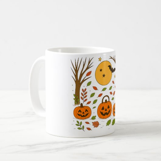 Mug Halloween コーヒーマグカップ (正面左)