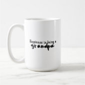 Mug - Happiness Is Being A Grandpa コーヒーマグカップ (左)