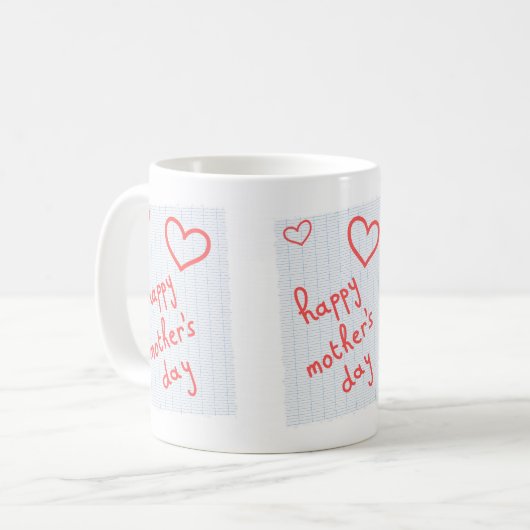 Mug "Happy Mother's Day" コーヒーマグカップ (正面左)