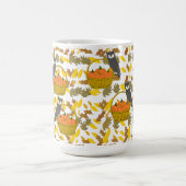 Mug Hibou et Récolte d'Automne コーヒーマグカップ (中央)