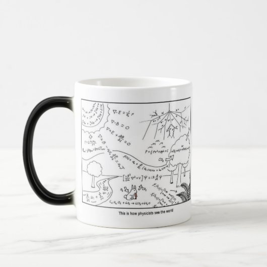 Mug How physicists see the world [RIGHT HANDED] モーフィングマグカップ (左)