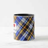 Mug I love Dinard et tartan マグカップ (中央)