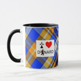 Mug I love Dinard et tartan マグカップ