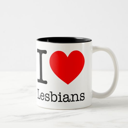 Mug I Love Lesbians ツートーンマグカップ (右)