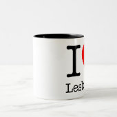 Mug I Love Lesbians ツートーンマグカップ (中央)