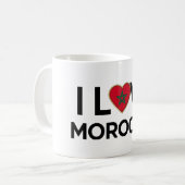 Mug I Love Morocco コーヒーマグカップ (正面左)