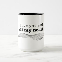 Mug I love you with all my heart マグカップ