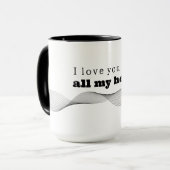 Mug I love you with all my heart マグカップ (正面左)