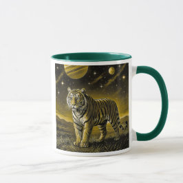 Mug image monochrome tigre puissant.. マグカップ