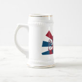Mug in american colors, with a medieval touch ビールジョッキ (左)