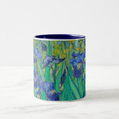MUG "IRISES 1889" (詳細) VINCENT VANゴッホ著 ツートーンマグカップ (中央)
