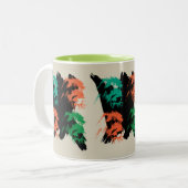 Mug Irish Wolfhounds ツートーンマグカップ (正面左)