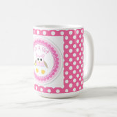 Mug/Itはピンクの水玉模様を持つ女の子です コーヒーマグカップ (正面右)