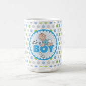 Mug/Itは水玉模様を持つ男の子です コーヒーマグカップ (中央)