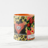 MUG-ITは素敵だったが、今、私は叫ばなければならない ツートーンマグカップ (中央)