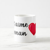 Mug Je t'aime Maman コーヒーマグカップ (中央)