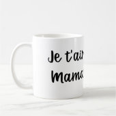Mug Je t'aime Maman コーヒーマグカップ (左)