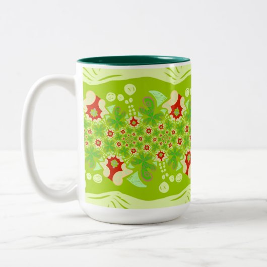MUG Jimette Design printemps ツートーンマグカップ (左)
