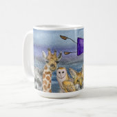 Mug: Joanna Flying Over Animals コーヒーマグカップ (正面左)